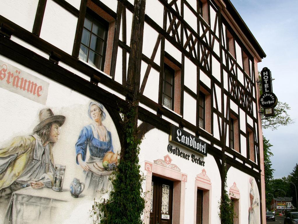 Landhotel Goldener Becher Limbach-Oberfrohna ภายนอก รูปภาพ