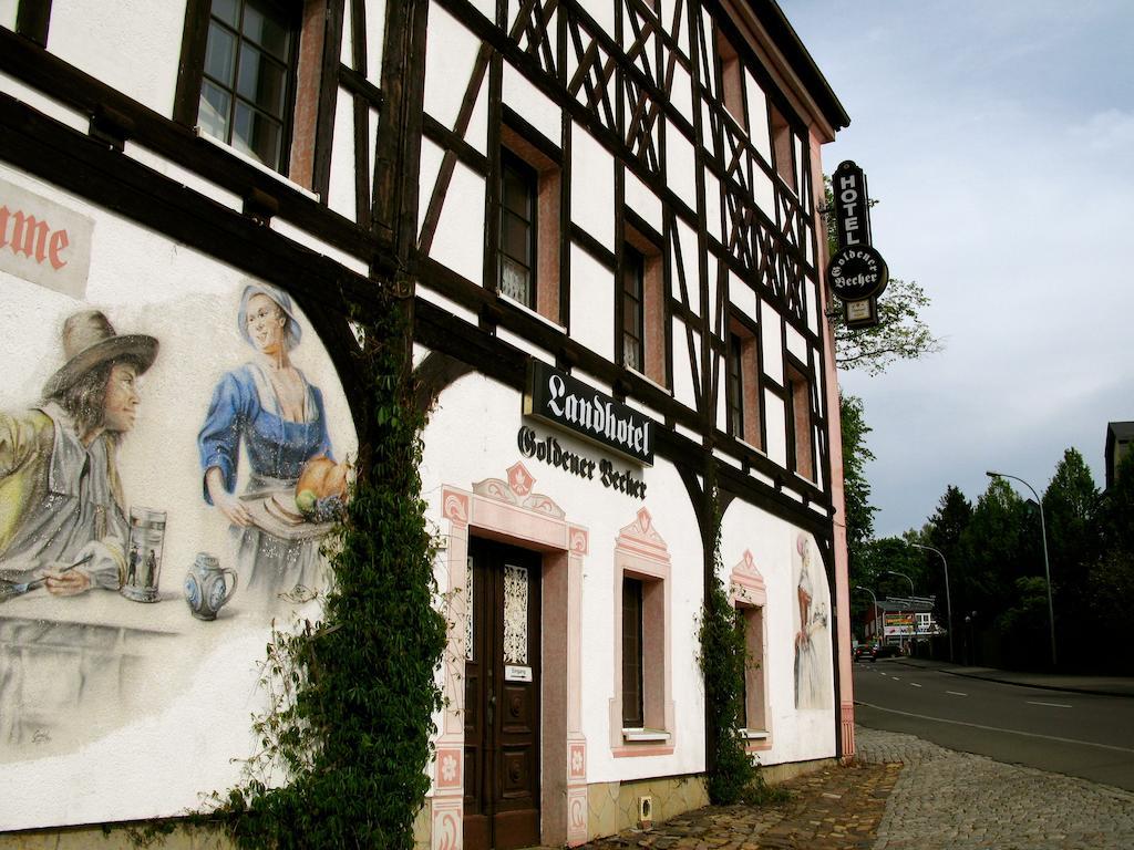 Landhotel Goldener Becher Limbach-Oberfrohna ภายนอก รูปภาพ